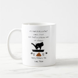 Taza De Café Personalizado Hacemos contacto visual mientras hag