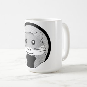Taza De Café Personalizado Hamster Scarfed Joy