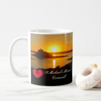 Taza De Café Personalizado Heart St Michaels Monte Cornwall Sun