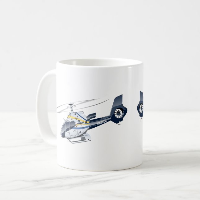Taza De Café Personalizado Helicopter (Anverso izquierdo)