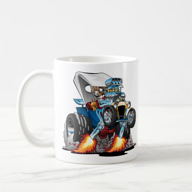 Taza De Café Personalizado Hotrod de la barra de herramientas d (Izquierda)