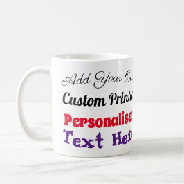 Taza De Café Personalizado Impresión de texto personalizado Caf
