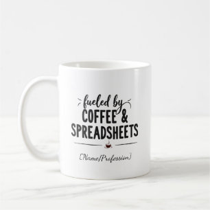 Taza De Café Personalizado Impulsado por Café y Hojas de Cálcul