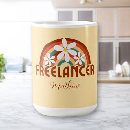 Taza De Café Personalizado independiente Life Mug con nombre