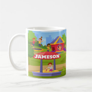 Taza De Café Personalizado infantil juguetón nombre divertido