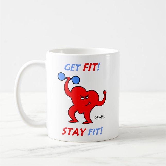 Taza De Café Personalizado Instructor de Aerobic de Entrenamien (Izquierda)