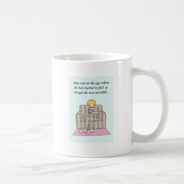 Taza De Café Personalizado Invisible De Edad Media. (Derecha)