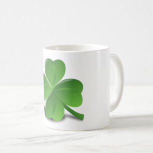 Taza De Café Personalizado Irlandés Lucky Shamrock Happy St Pat