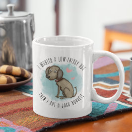 Taza De Café Personalizado Jack Russell propietario, mamá, papá