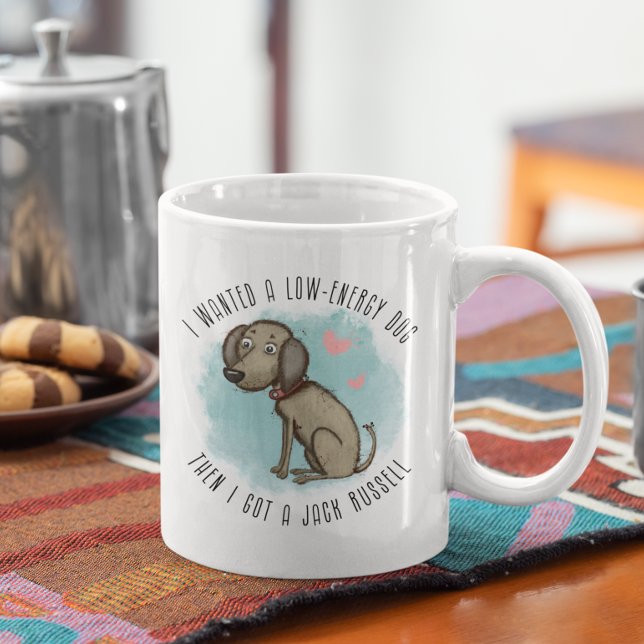 Taza De Café Personalizado Jack Russell propietario, mamá, papá (Personalized Jack Russell owner, mom, dad, lover Coffee Mug)