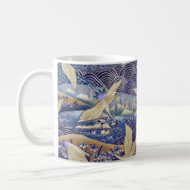 Taza De Café Personalizado japonés de grúa (Izquierda)