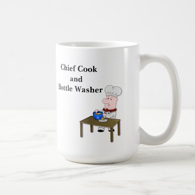 Taza De Café Personalizado Jefe, "Jefe de Cocina y Lavadora de 
