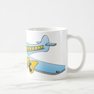Taza De Café Personalizado Jet O del acompañante azul