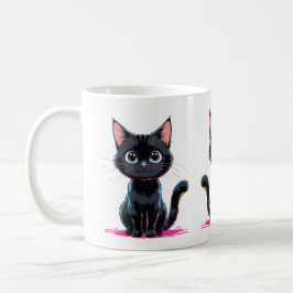 Taza De Café Personalizado juguetón de Ilustracion de anime de 