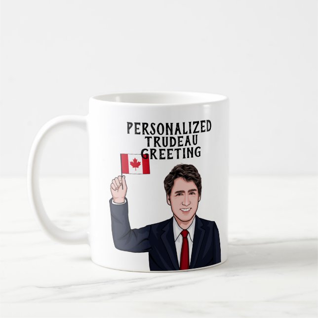 TAZA DE CAFÉ PERSONALIZADO JUSTIN TRUDEAU (Izquierda)