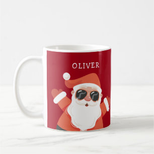 Taza De Café Personalizado Kids Santa Claus Fiesta Mug