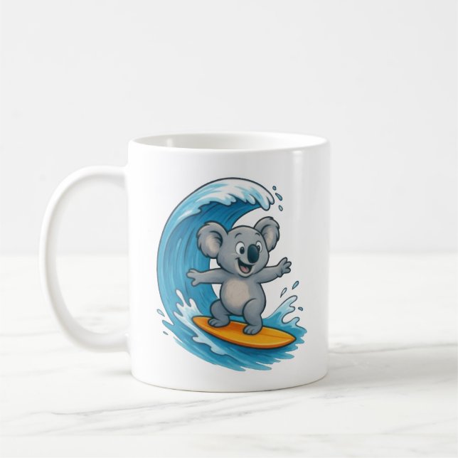 Taza De Café Personalizado Koala Bear (Izquierda)