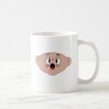 Personalizado lindo bebé cara café taza