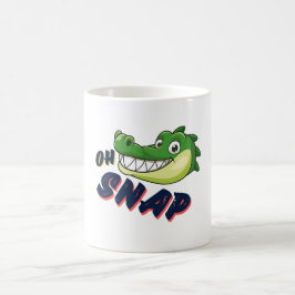 Taza De Café Personalizado lindo, coligador, Snappy Oh, cómico