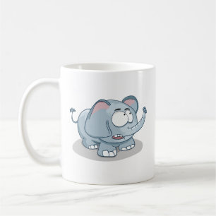 Taza De Café Personalizado lindo Elefante Funny Coffee Mug
