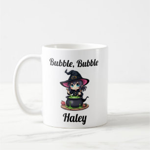 Taza De Café Personalizado lindo Halloween Bruja