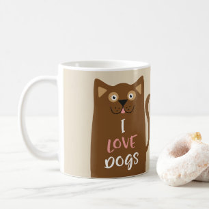 Taza De Café Personalizado lindo que amo a los perros