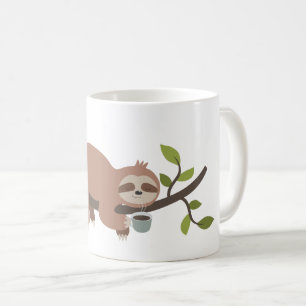 Taza De Café Personalizado lindo Sloth Coffee Mug