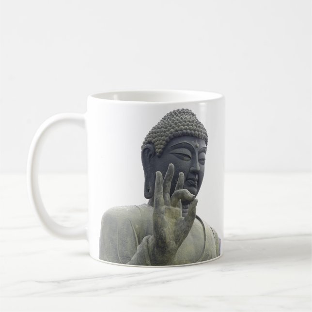 Taza De Café Personalizado Lookin' Good Buddha (Izquierda)