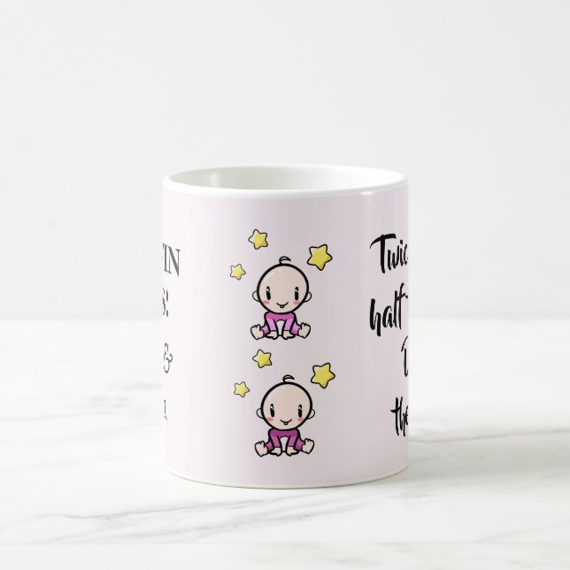 Taza De Café Personalizado Mamá De Gemelos Divertido Regalo, Do (Centro)