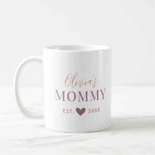 Taza De Café Personalizado Mami ha establecido café Mug