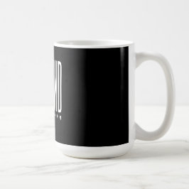 Taza De Café Personalizado Marido Texto Personalizar el negro M