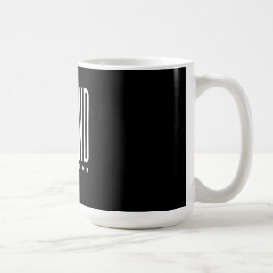 Taza De Café Personalizado Marido Texto Personalizar el negro M