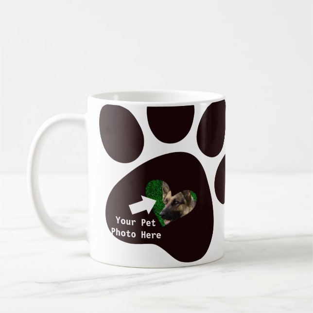 Taza De Café Personalizado mascota de perro personalizado Foto  (Izquierda)