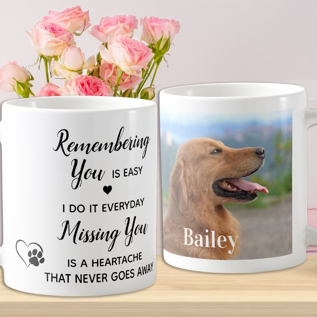 Taza De Café Personalizado Mascota en memoria de la foto de per (Subido por el creador)
