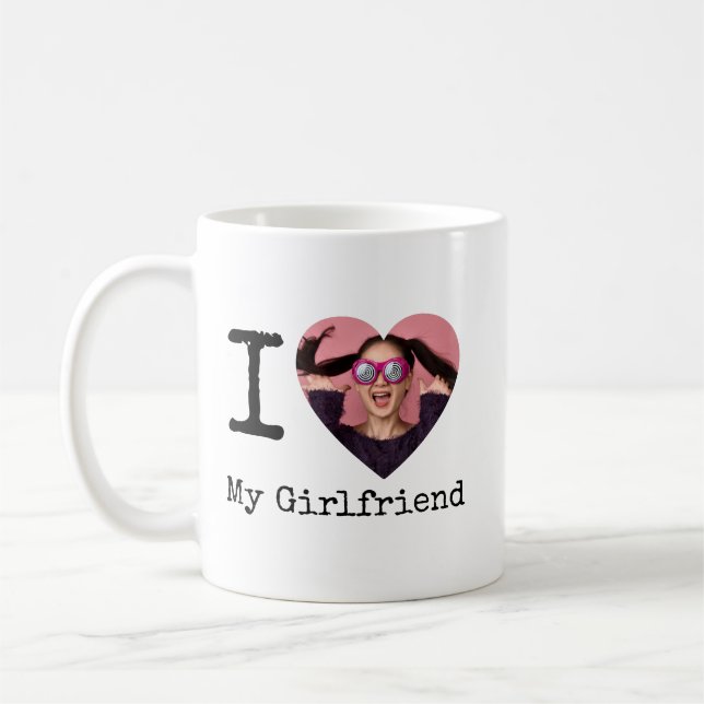 Taza De Café Personalizado Me Encanta Mi Novio/Novia Personaliz (Izquierda)