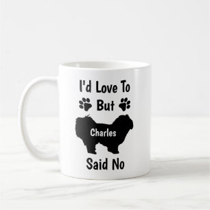 Taza De Café Personalizado me encantaría pero mi perro maltés d