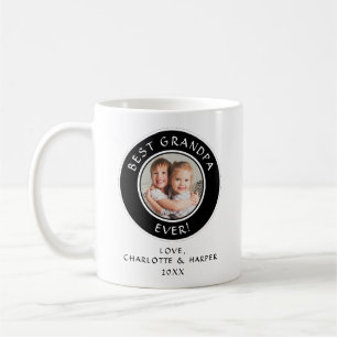 Taza De Café Personalizado Mejor Abuelo Foto Moderna Divertida