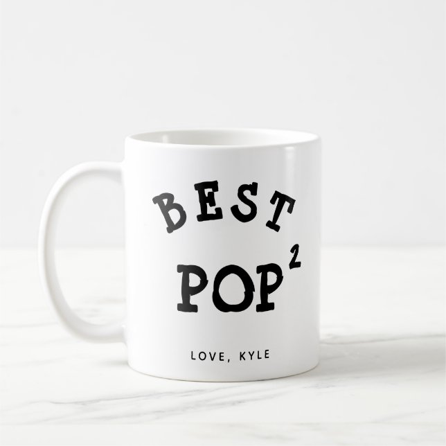 Taza De Café personalizado, mejor café del día de papá del abue (Izquierda)