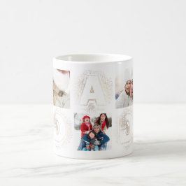 Taza De Café Personalizado Mejor DAD Oro Mug Multifoto