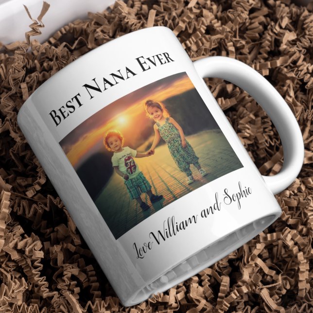 Taza De Café Personalizado Mejor Foto Nana Ever (Custom Best Nana Ever Photo Coffee Mug)