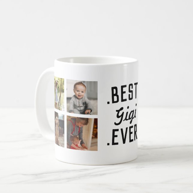 Taza De Café Personalizado Mejor Gigi Foto Mug (Anverso izquierdo)