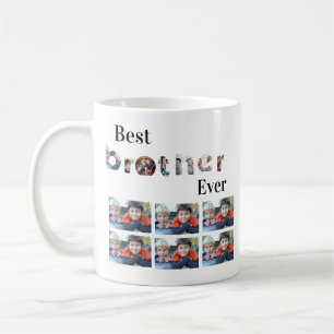 Taza De Café Personalizado Mejor Hermano Moderno Cada 13 Collag
