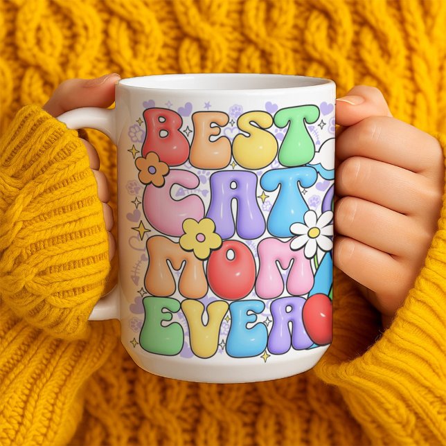 Taza De Café Personalizado Mejor Mamá Gato Que Nunca Personaliz (Subido por el creador)
