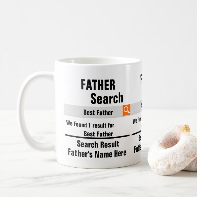Taza De Café Personalizado Mejor Padre resultados de búsqueda d (Con donut)