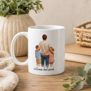 Taza De Café Personalizado Mejor Papá del Mundo   Día del Padre