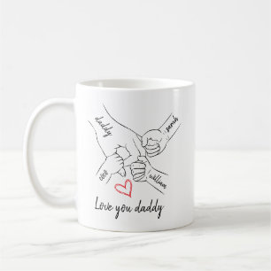 Taza De Café Personalizado Mejor Papá del Mundo Día del Padre