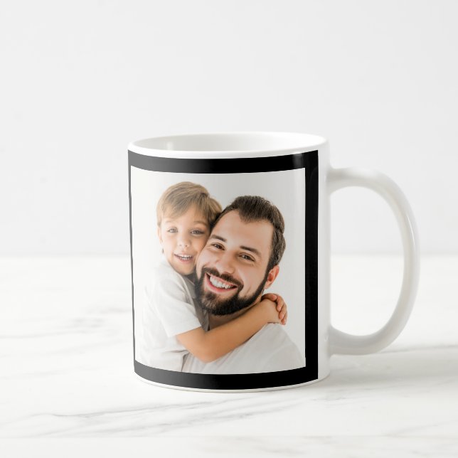 Taza De Café Personalizado Mejor Papá por Par Photo (Derecha)