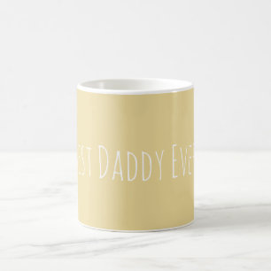 Taza De Café Personalizado Mejor Papi siempre Café Amarillo Bl