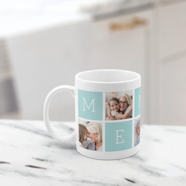 Taza De Café Personalizado Mema Abuela 5 Collage de fotos (Subido por el creador)