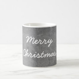 Taza De Café Personalizado Merry Christmas Chalkboard Typograph